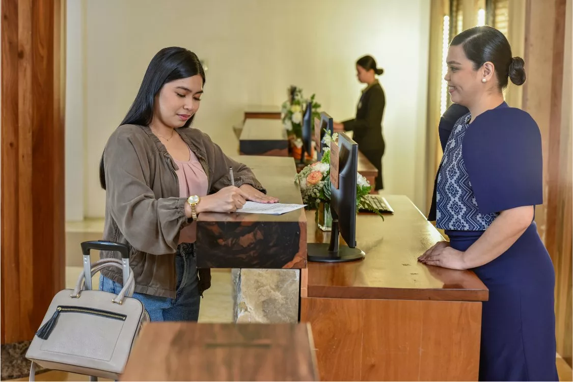 Hotel reception